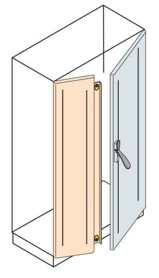 Porta cieca battuta 1800x200 mm per armadi automazione