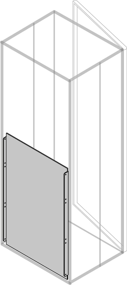 Segregatore verticale posteriore 800x600mm per armadi rack server