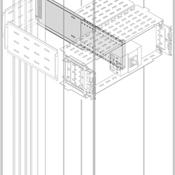 Segregatore verticale posteriore altezza 600mm profondità 900mm ufficio archiviazione