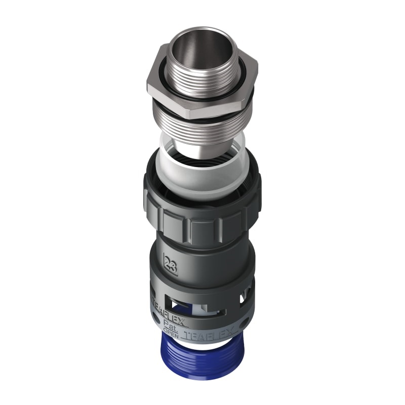 Raccordo Nero Emc Ip68 Sm23 M25X1,5