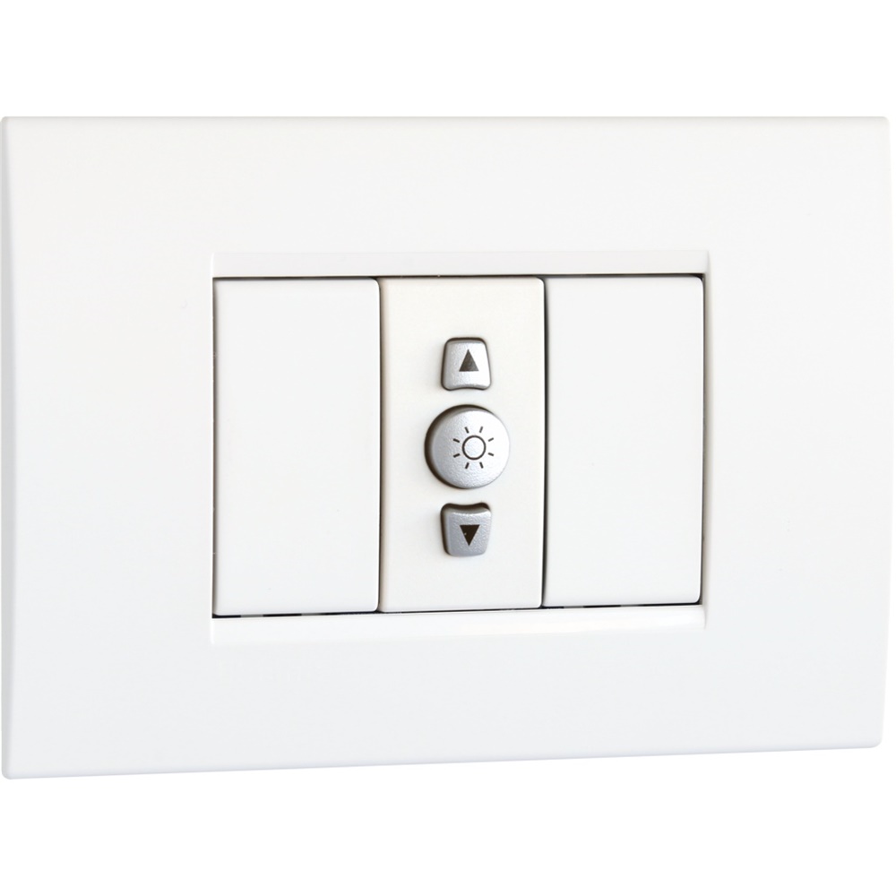 Dimmer incasso Regolo bianco 1 modulo controllo intensità luminosa casa