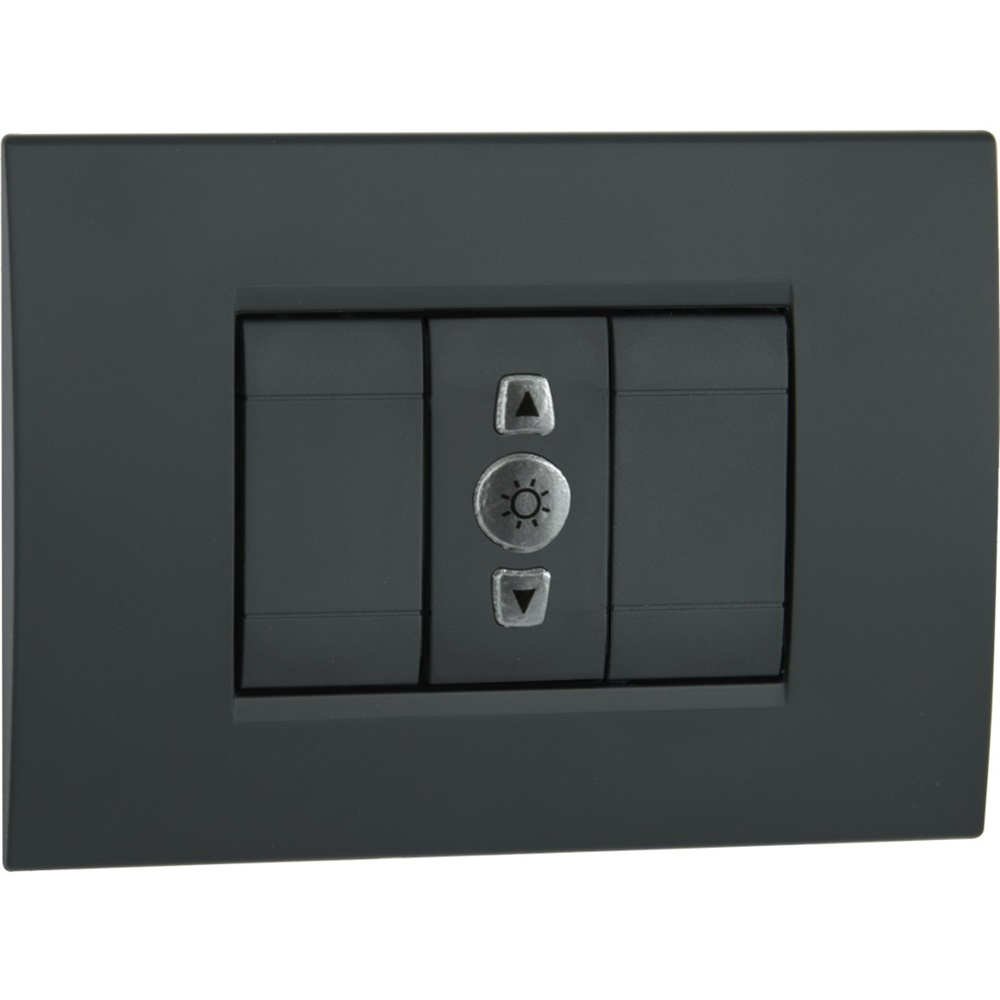 Dimmer incasso Regolo grigio 1 modulo controllo intensità luminosa casa
