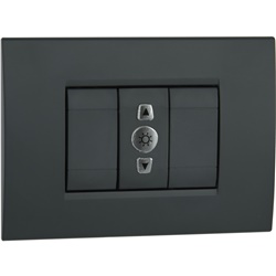 Dimmer incasso Regolo grigio 1 modulo controllo intensità luminosa casa