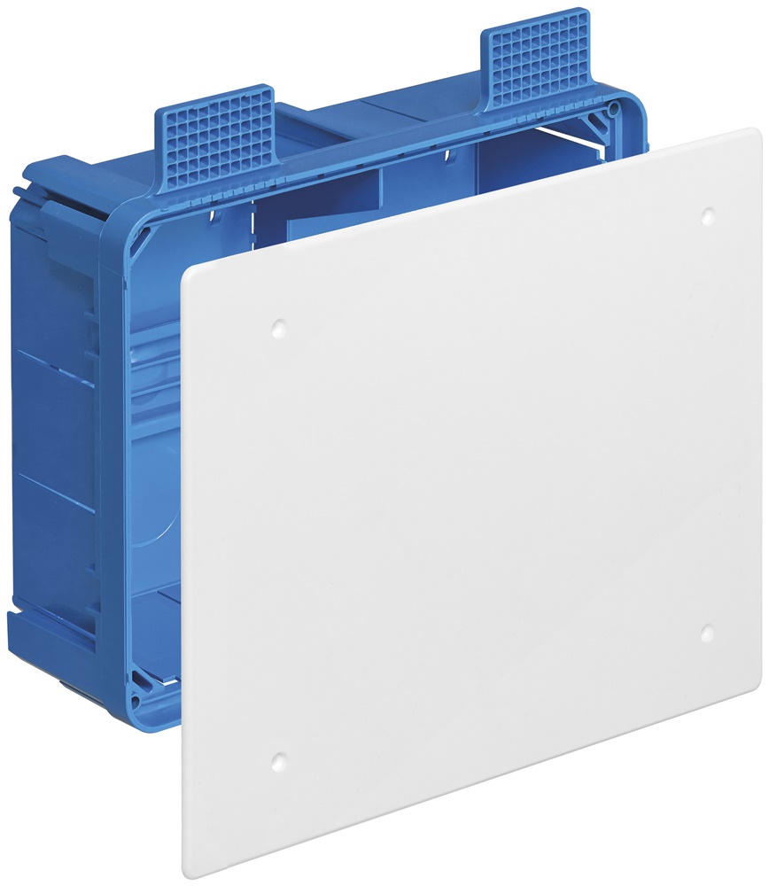 Scatola derivazione GW 850°C 205x164x73,5 mm per pareti leggere coperchio bianco viti fissaggio