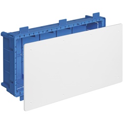 Scatola derivazione GW 850°C per pareti leggere 533x263x120 mm con coperchio bianco e viti fissaggio