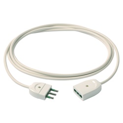 Cavo prolunga 3G1 3 metri bianco spina e presa standard italiano 16A 250V uso domestico
