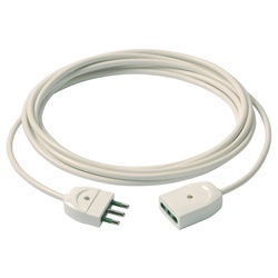 Cavo prolunga 3G1 mm² 5 metri bianco spina e presa standard italiano 16A 250V