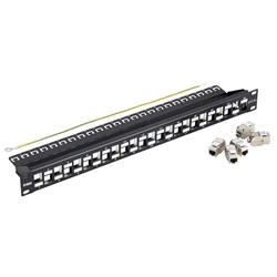 PANNELLO 24 RJ45 CAT6A FTP 1U