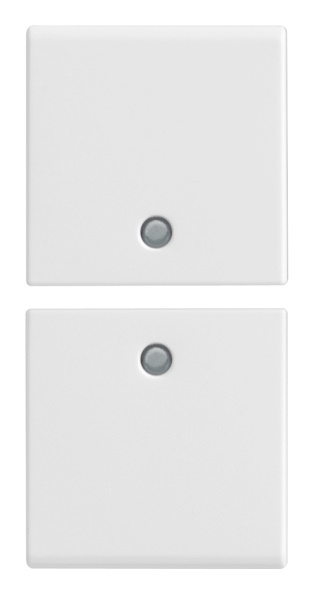 Due mezzi tasti intercambiabili 1 modulo neutro personalizzabili bianco per impianti elettrici