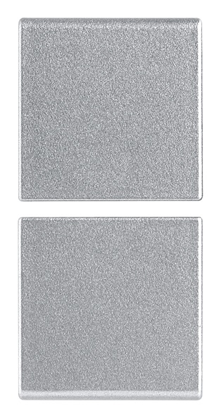 Mezzi tasti fissi neutri 1 modulo Silver per installazioni elettriche