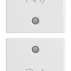 Due mezzi tasti intercambiabili 1 modulo ON/OFF volume bianco per impianti elettrici
