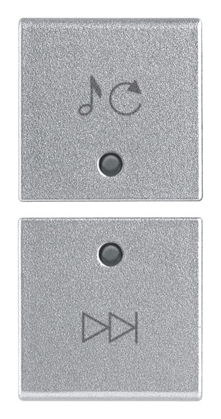 Due mezzi tasti intercambiabili 1 modulo simboli cambio funzione e traccia Silver