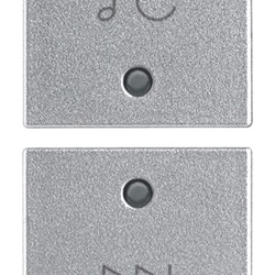 Due mezzi tasti intercambiabili 1 modulo simboli cambio funzione e traccia Silver