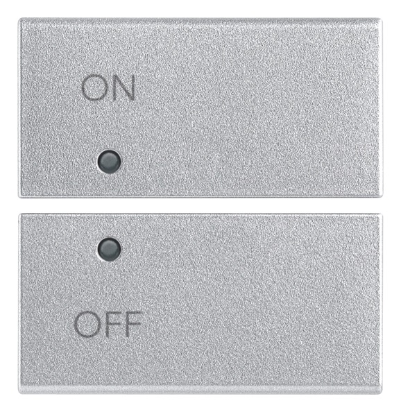 DUE MEZZI TASTI 2M SIMBOLI ON/OFF S