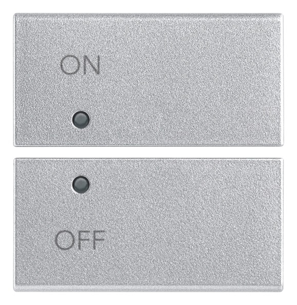 DUE MEZZI TASTI 2M SIMBOLI ON/OFF S