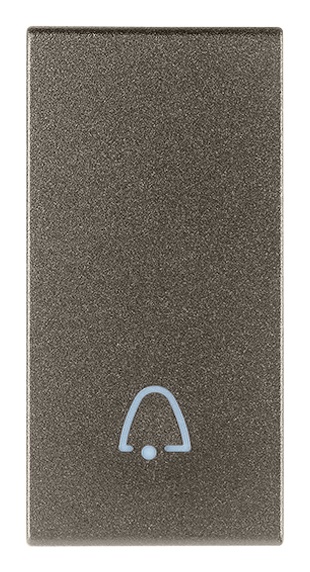 Tasto intercambiabile 1 modulo simbolo campanello illuminabile Metal per impianti elettrici