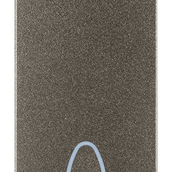 Tasto intercambiabile 1 modulo simbolo campanello illuminabile Metal per impianti elettrici