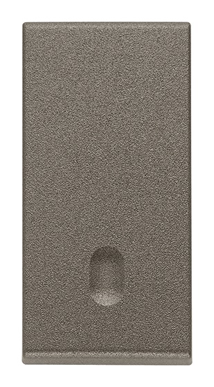 Tasto intercambiabile 1 modulo illuminabile Metal per impianti elettrici