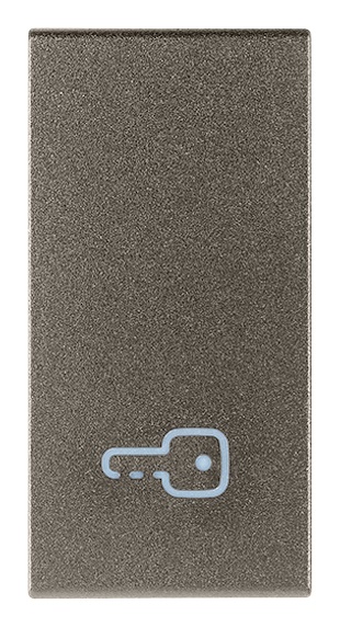 Tasto intercambiabile 1 modulo simbolo chiave illuminabile Metal per impianti elettrici