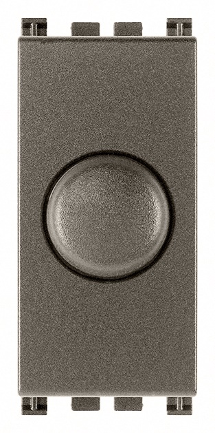 Dimmer 230V 100-500W push-push metallo per lampade incandescenza regolazione rotativa