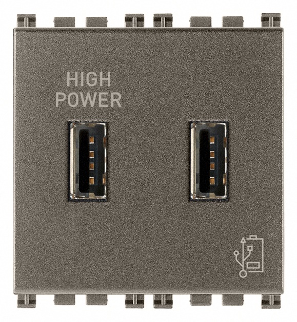 Unità alimentazione USB 5V 2,1A doppia uscita Metal per dispositivi elettronici