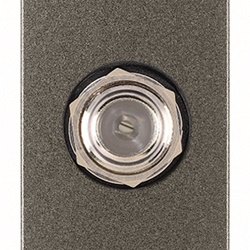 Presa coassiale tipo F femmina metal connettore IEC 60169-24 frequenze fino 2400 MHz