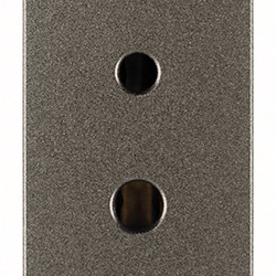 Presa polarizzata 2P 6A 24V SELV Metal per impianti Hi-Fi filodiffusione