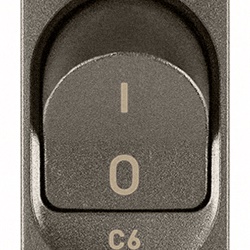 Interruttore magnetotermico 1P+N C6 120-230V 50-60Hz uso elettrico metallico