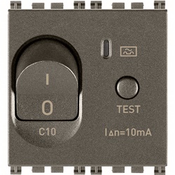 Interruttore magnetotermico differenziale 1P+N C10 10mA 2 moduli uso civile e industriale