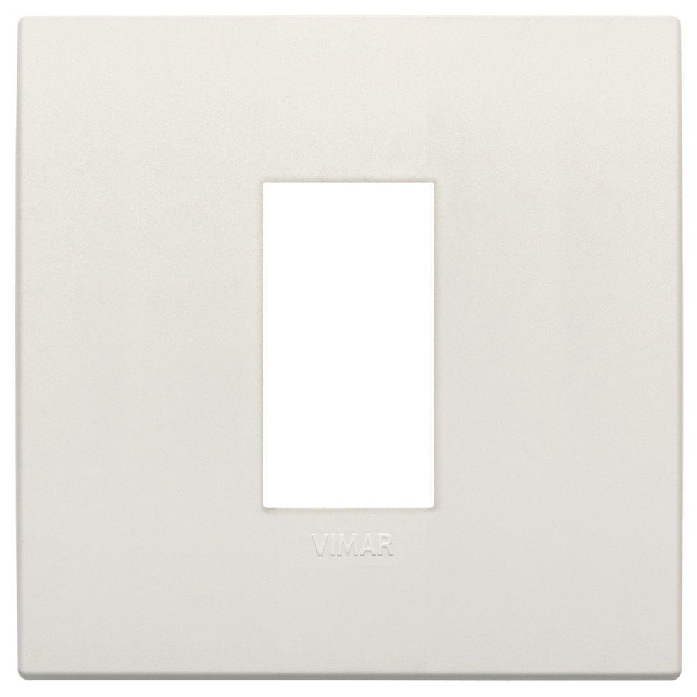 Placca Classic 1 modulo tecnopolimero avorio per impianti elettrici