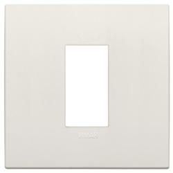 Placca Classic 1 modulo tecnopolimero avorio per impianti elettrici