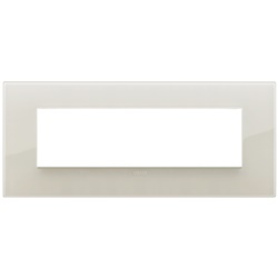 Placca Classic 7 moduli tecnopolimero Reflex avorio per installazioni elettriche