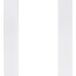 Placca Classic 1 modulo bianco tecnopolimero per pannelli elettrici