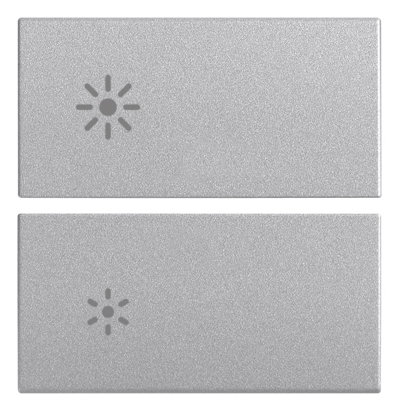 Mezzi tasti dimmer 2 moduli simboli intercambiabili Next per controllo luce