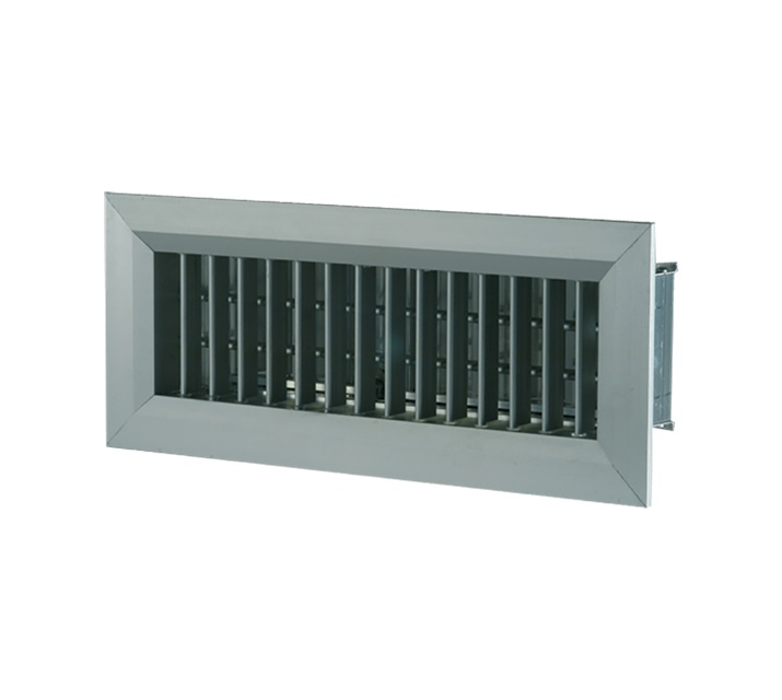 Bocchetta mandata rettangolare 200x100 con serranda per ventilazione
