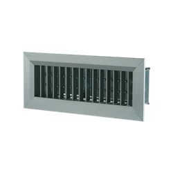 Bocchetta mandata rettangolare 300x100 con serranda ventilazione civile residenziale