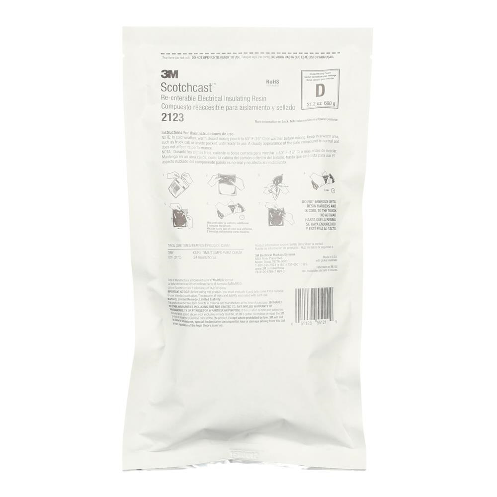 Resina isolante riaccessibile 2123D 3M™ Scotchcast™ (601 g), 10 per confezione