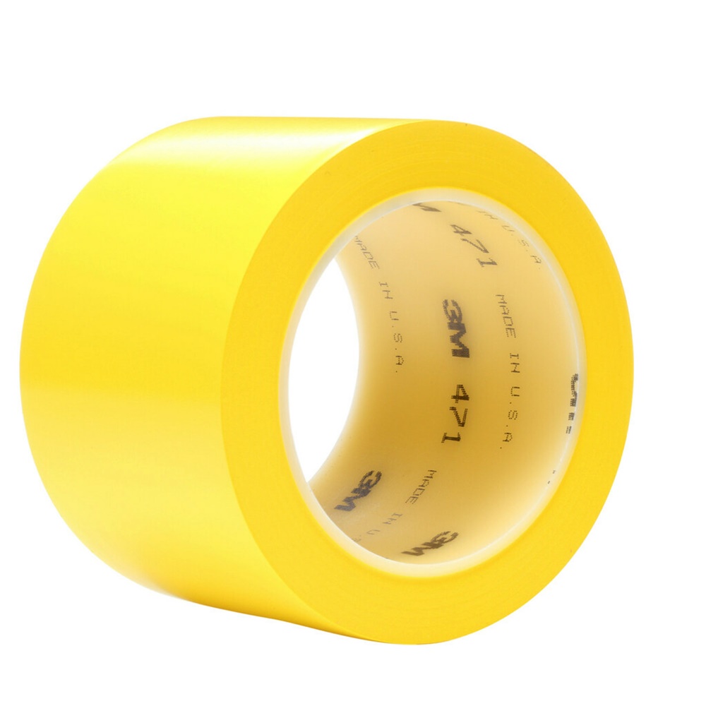 Nastro 3M 471 marcatura sicurezza e corsia vinile giallo 50mm x 33m alta resistenza