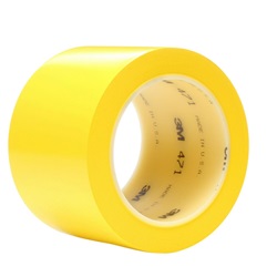Nastro 3M 471 marcatura sicurezza e corsia vinile giallo 50mm x 33m alta resistenza