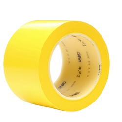Nastro 3M 471 marcatura sicurezza e corsia vinile giallo 50mm x 33m alta resistenza