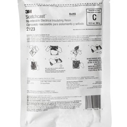 Resina isolante riaccessibile 2123C 3M™ Scotchcast™ (348,69 g), 10 per confezione