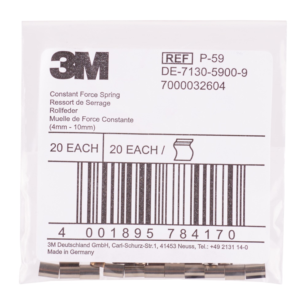 Molla forza costante P59 3M per messa a terra 4-10 mm