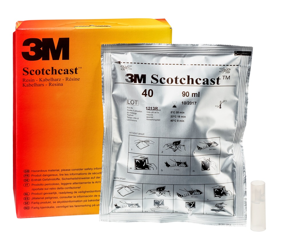 Sacchetto in resina 3M™ Scotchcast™ SC 40 dimensione A, 90 ml.