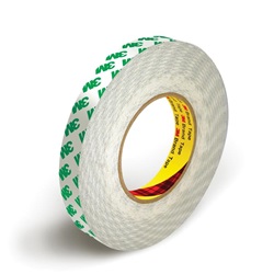 3M™ Nastro biadesivo PVC 9087, Bianco, 12 mm x 50 m, 0.26 mm