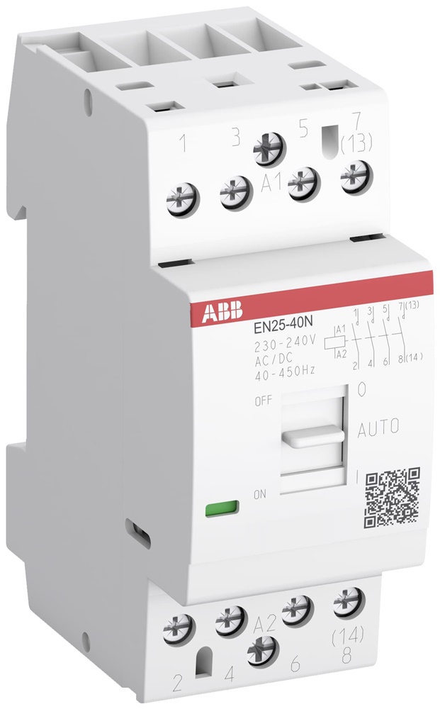 Contattore installazione EN25-40N-01 25A 4 NO 24V 400Hz uso domestico industriale