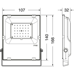 Proiettore LED esterno 10W RGBWW IP65 resistente polvere acqua illuminazione versatile giardino terrazza eventi outdoor