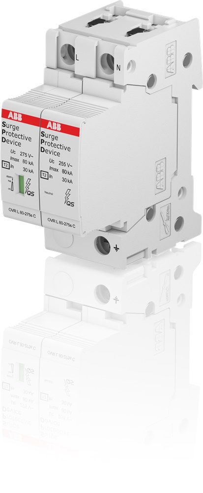 OVR T2 SPD Tipo 2 1P+N 80KA Protezione Sovratensioni 80-275V Sistema Pro M Compact