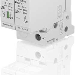 OVR T2 SPD Tipo 2 1P+N 80KA Protezione Sovratensioni 80-275V Sistema Pro M Compact