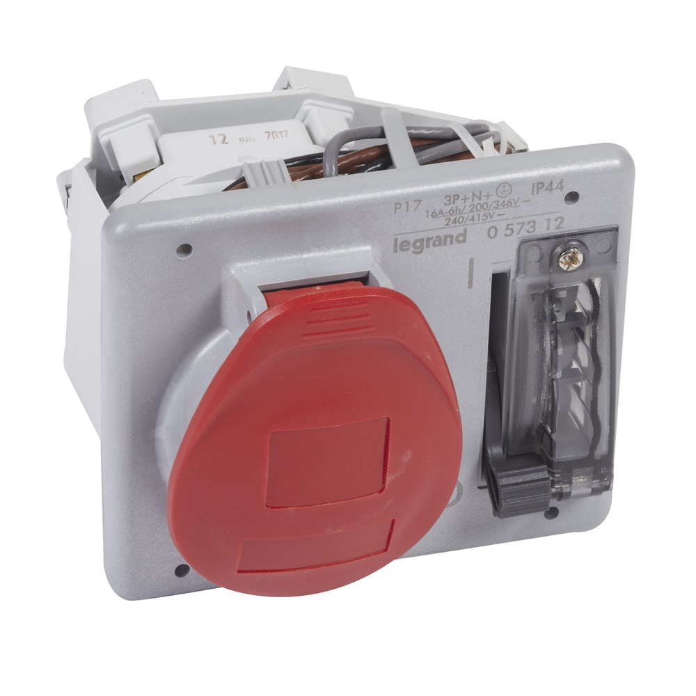 PRESA INTERB CON FUSIBILE IP44 3P+N