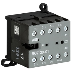 Mini Contactor BC7-30-01-04 3 Poli 110-125 V DC 20 A Montaggio a Binario o Parete